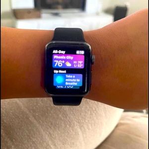 Series 1 Apple Watch, 4 bands, & Charger